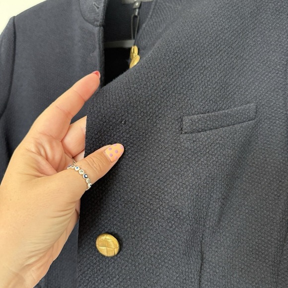 Rag & Bone Slade Cropped Textured Blazer Wool Blend Tailored Fit Blazer Size 4 - Picture 7 of 11